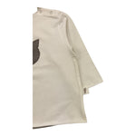 TEDDY E MINOU shirt tinta unitacn ricamo faccia gatto Panna per Neonato I22SH008M0115 PANNA TEDDY E MINOU 