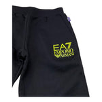 EMPORIO ARMANI pantalone tuta tinta unita con logo Nero per Bambino 6DFP17 NERO EMPORIO ARMANI 