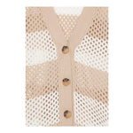 Max&Co. Cardigan Fantasia A Righe con Trafori per Bambina MX0181 BIANCO/BEIGE MAX&Co. 