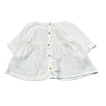 Babyvip Camicia Tinta Unita con Bottoni per Bambina T1353J BIANCO BABYVIP 