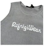 Refrigiwear Top Giromanica Tinta Unita con Stampa Logo per Bambina 334TRFJS25 GRIGIO REFRIGIWEAR 