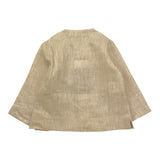 La Stupenderia Camicia Tinta Unita con Manica Lunga per Neonato TJCM67N BEIGE LA STUPENDERIA 