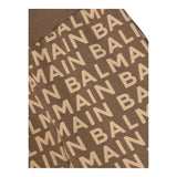 BALMAIN pantalone tinta unita con stampe logo Beige per Bambino BT6Q40 BEIGE BALMAIN 