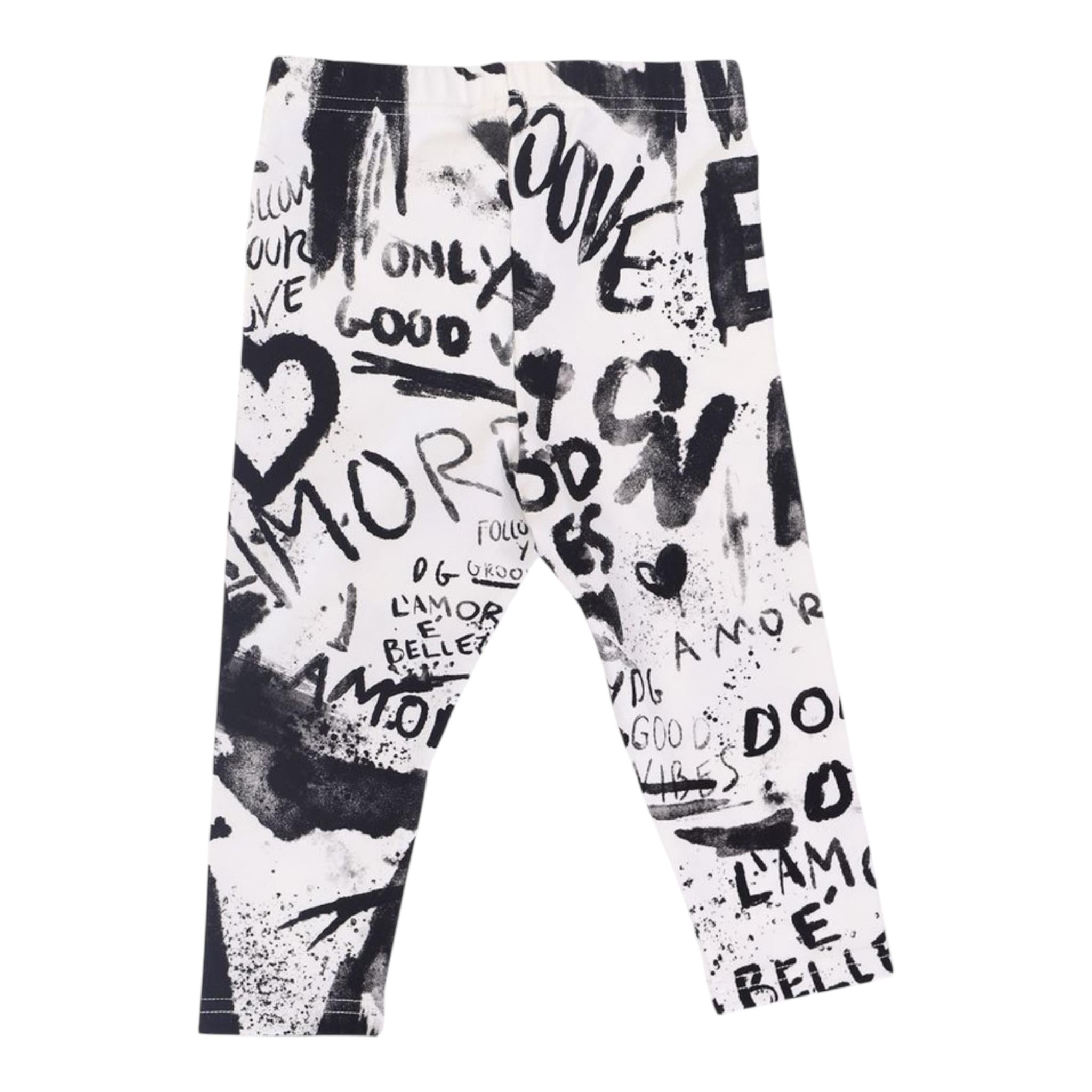 DOLCE & GABBANA leggins stampa fantasia Bianco per Neonata L2JP5BN BIANCO DOLCE & GABBANA 