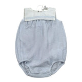 Lalalu' Pagliaccetto Bicolore Giromanica per Neonata PAL01P BIANCO/AZZURRO LALALU' 