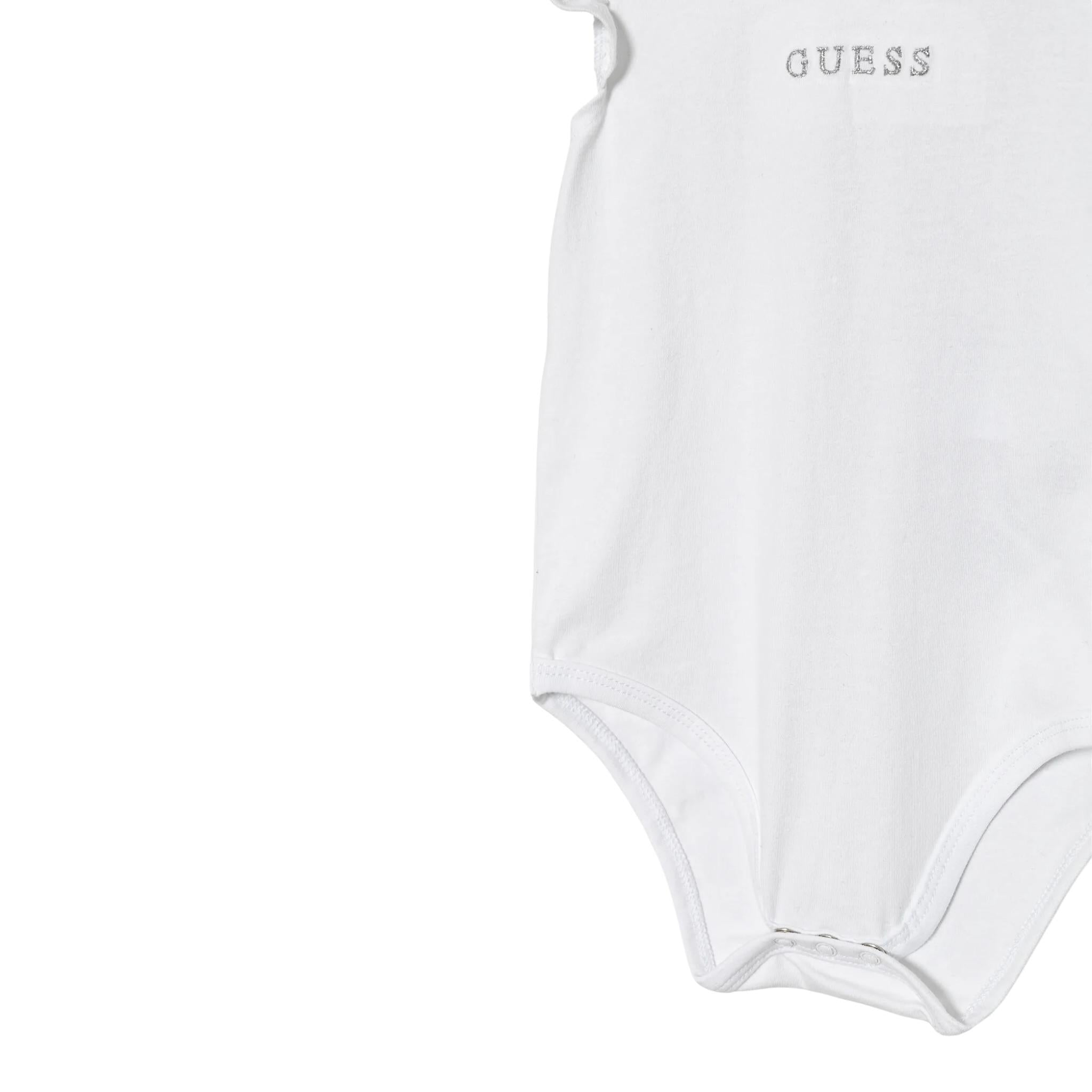 Guess Completo 2 Pezzi Body-Salopette per Neonata S5RG10L6YW4 BIANCO GUESS 