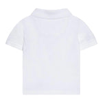 Calvin Klein Polo Mezza Manica Tinta Uita con Logo Bianco per Bambino IB0IB02486 BIANCO CALVIN KLEIN 