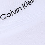 Calvin Klein Canotta Tinta Unita Giromanica con Stampa per Bambina IG0IG02486 BIANCO CALVIN KLEIN 