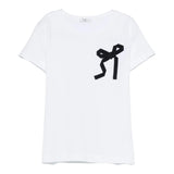 Il Gufo T-Shirt Girocollo Tinta Unita con Ricamo per Bambina P25TS476MF032 BIANCO IL GUFO 