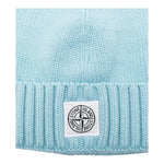 STONE ISLAND cappello tinta unita con logo Azzurro per Bambino 8116N04Z4 AZZURRO STONE ISLAND 