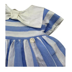 Le Bebe Abito Mezza Manica Fantasia A Righe per Neonata LBG6363 BIANCO/AZZURRO LE BEBE 