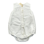 Elisabetta Franchi Pagliaccetto Tinta Unita Giromanica per Neonata ENPG050 BIANCO ELISABETTA FRANCHI 