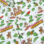 Moschino Camicia Mezza Manica Tinta Unita con Stampa per Neonato MUC01L BIANCO MOSCHINO 