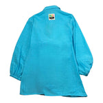 Msgm Abito Tinta Unita con Bottoni per Bambina S5MSJGDR147 AZZURRO MSGM 