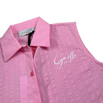 Gaelle Camicia Modello Smanicato tinta unita Rosa per Bambina 2746B00531 ROSA GAELLE 
