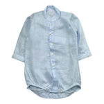 Manuel & Frank Camicia Tinta Unita con Collo Coreano Modello Body per Neonato MF3059I AZZURRO MANUEL & FRANK 