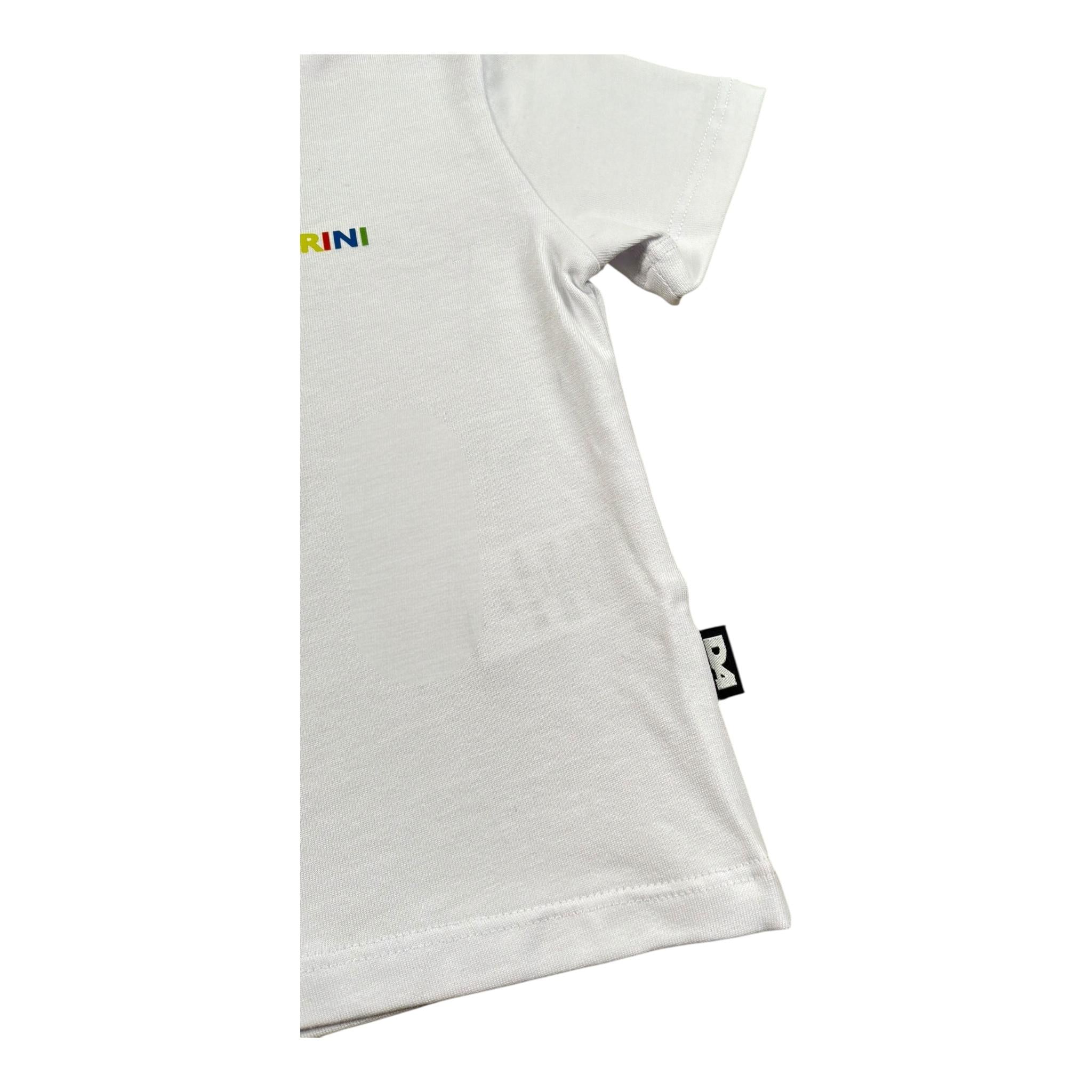 Dsquared2 T-Shirt Girocollo Tinta Unita con Logo per Neonato 1296M00007 BIANCO DSQUARED2 