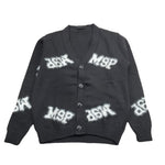 MAISON 9 PARIS cardigan tinta unita con stampa Nero per Bambino 9119 NERO MAISON 9 PARIS 