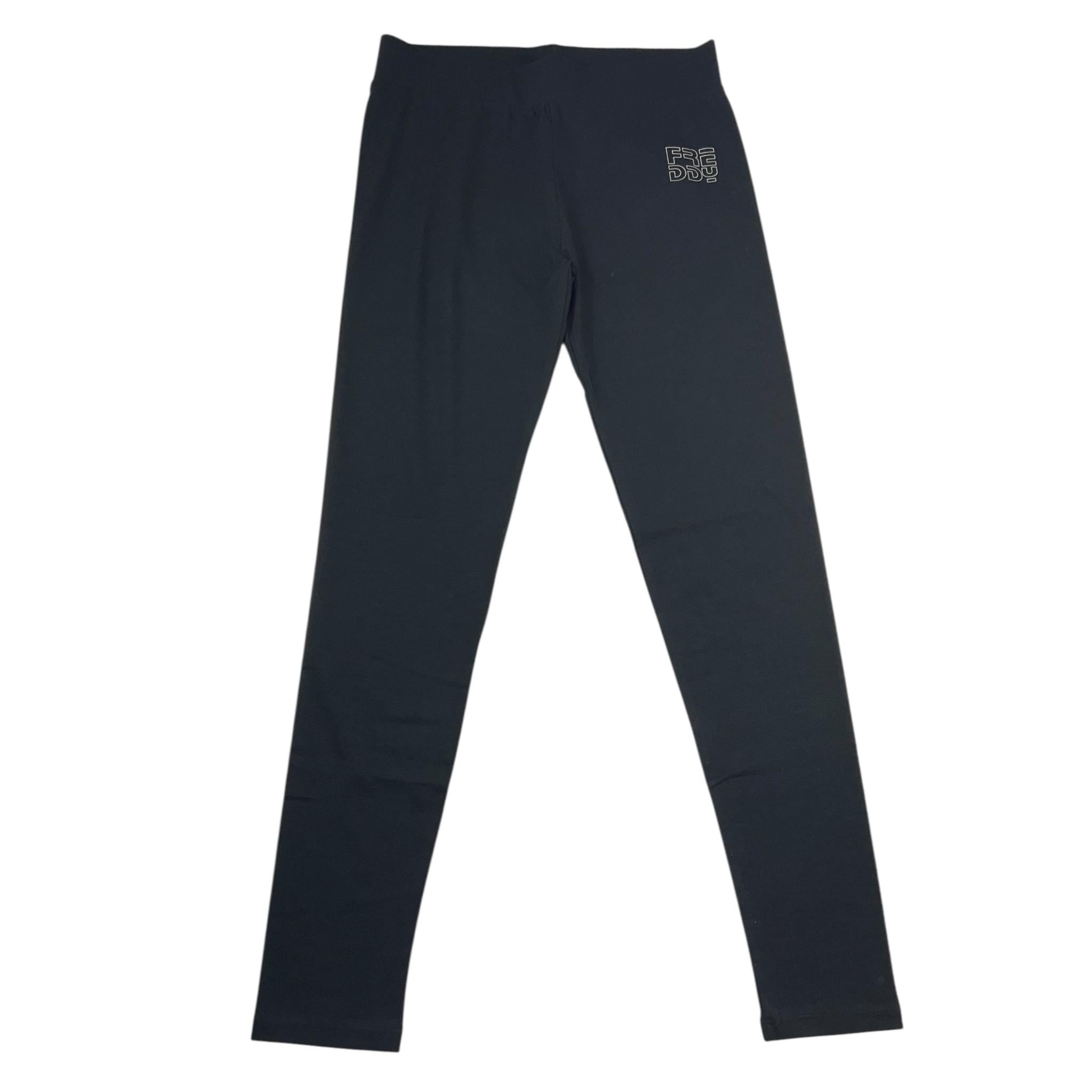 Freddy Leggins Tinta Unita con Logo per Bambina FR2012 NERO FREDDY 