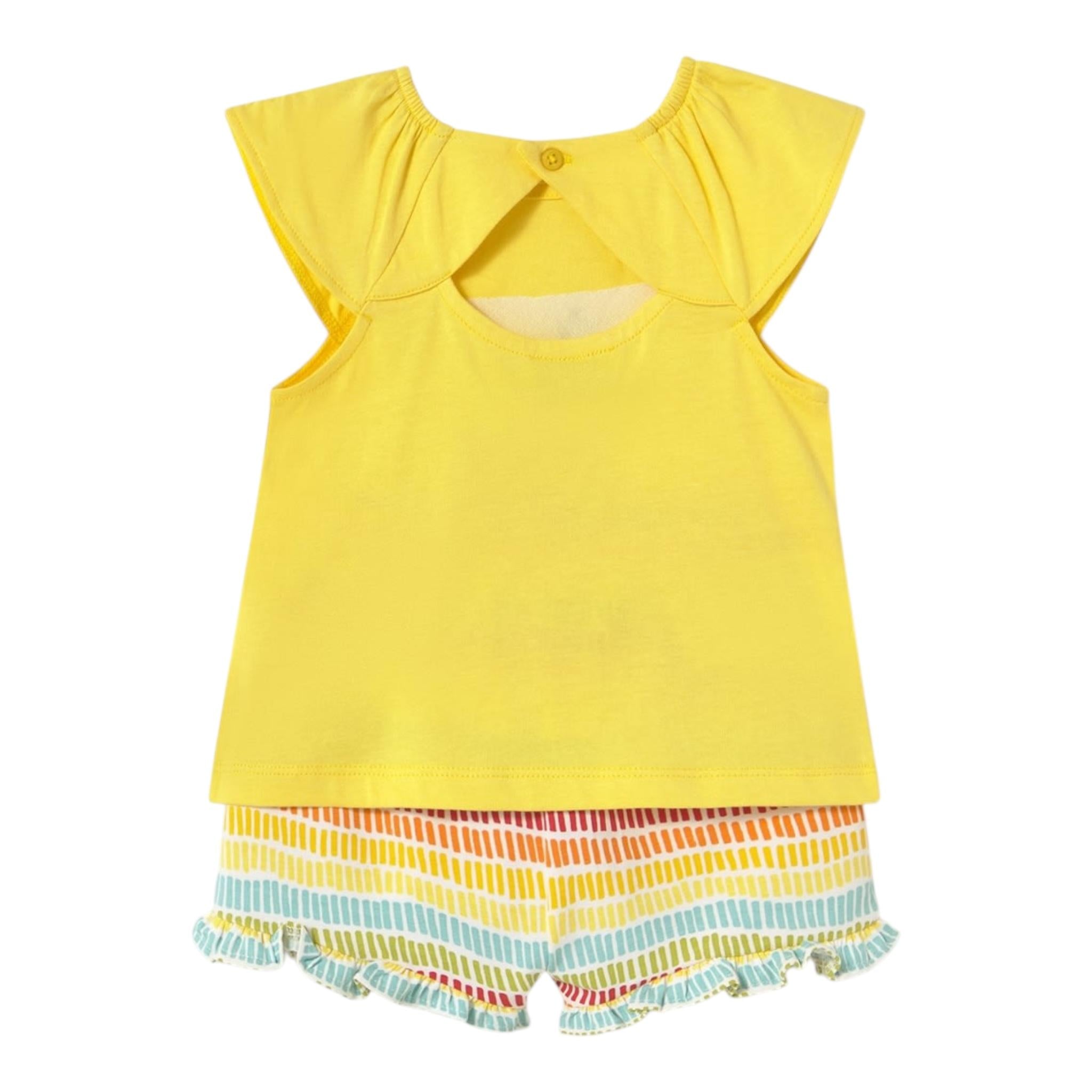 Mayoral Completo 2 Pezzi T-Shirt-Short per Neonata 1233 GIALLO MAYORAL 