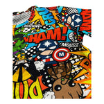 MOUSSE t-shirt multicolor girocollo con stampa Multicolor per Bambino SUPERFRIEND MULTICOLOR MOUSSE 