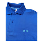 Sun68 Polo Mezza Manica Tinta Unita per Bambino A35309J BLU SUN68 