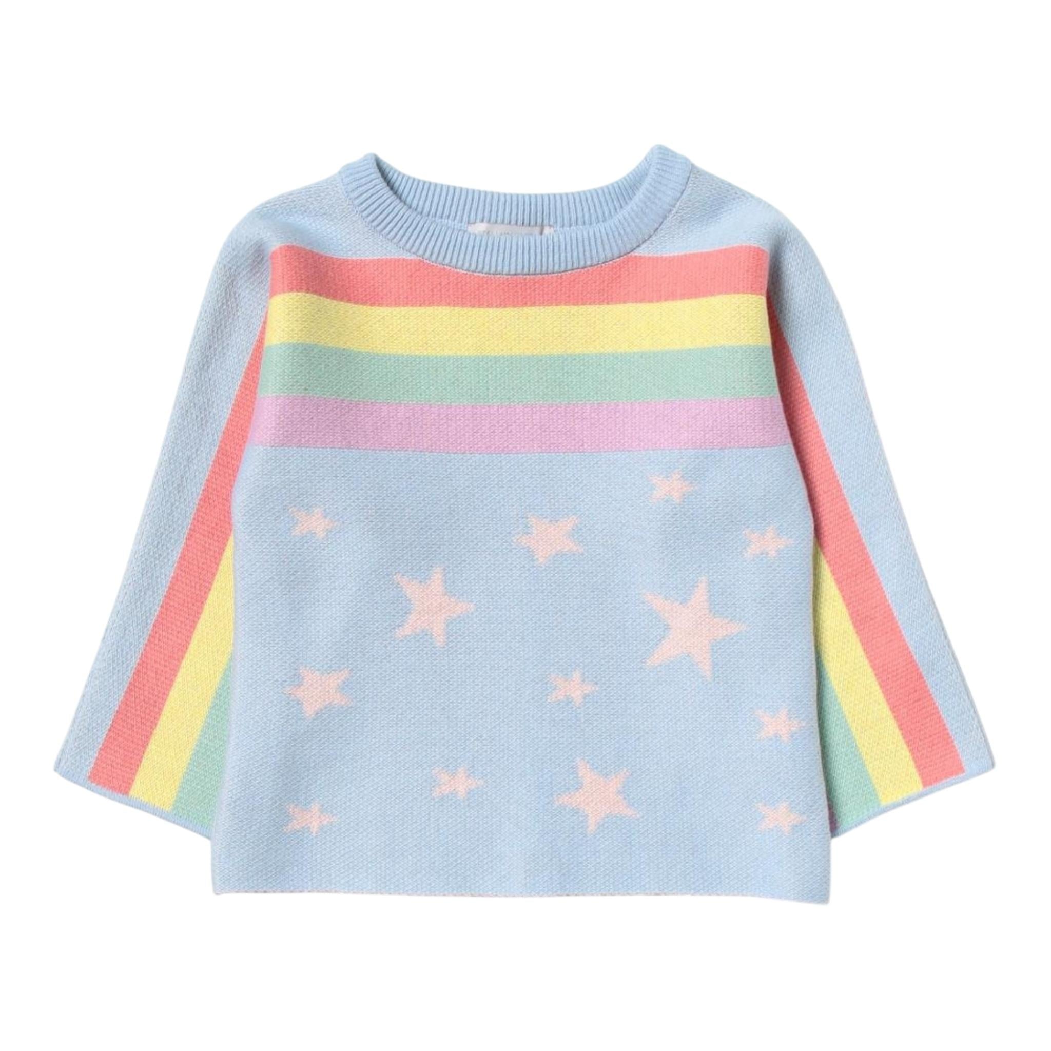 STELLA McCARTNEY maglia girocollo stampa fantasia Azzurro per Bambina TT9A00 AZZURRO STELLA McCARTNEY 