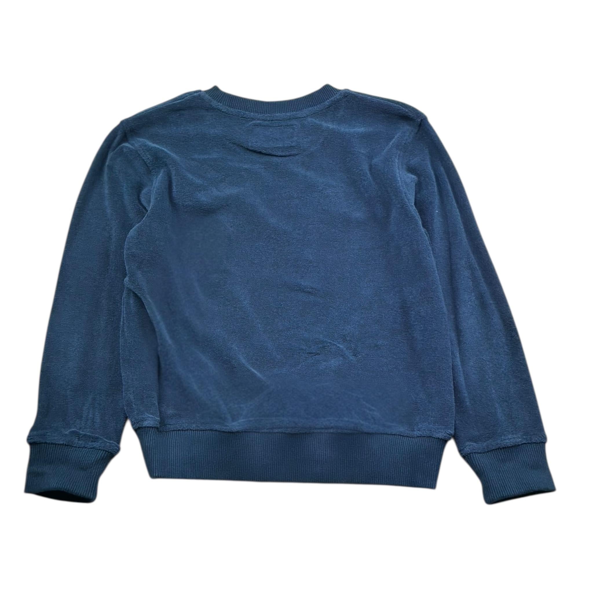 Saint Barth Felpa Girocollo Tinta Unita per Bambino 00145LLL BLU SAINT BARTH 