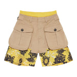 Dsquared2 Bermuda Tinta Unita con Finto Doppio Bermuda per Bambino DQ2280 BEIGE DSQUARED2 
