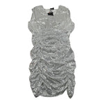 Marc Ellis Abito Tinta Unita con Pailletes per Bambina JMJDR01187 ARGENTO MARC ELLIS 