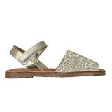 sandalo tinta unita con paillettes B1822 ORO PANYNO 