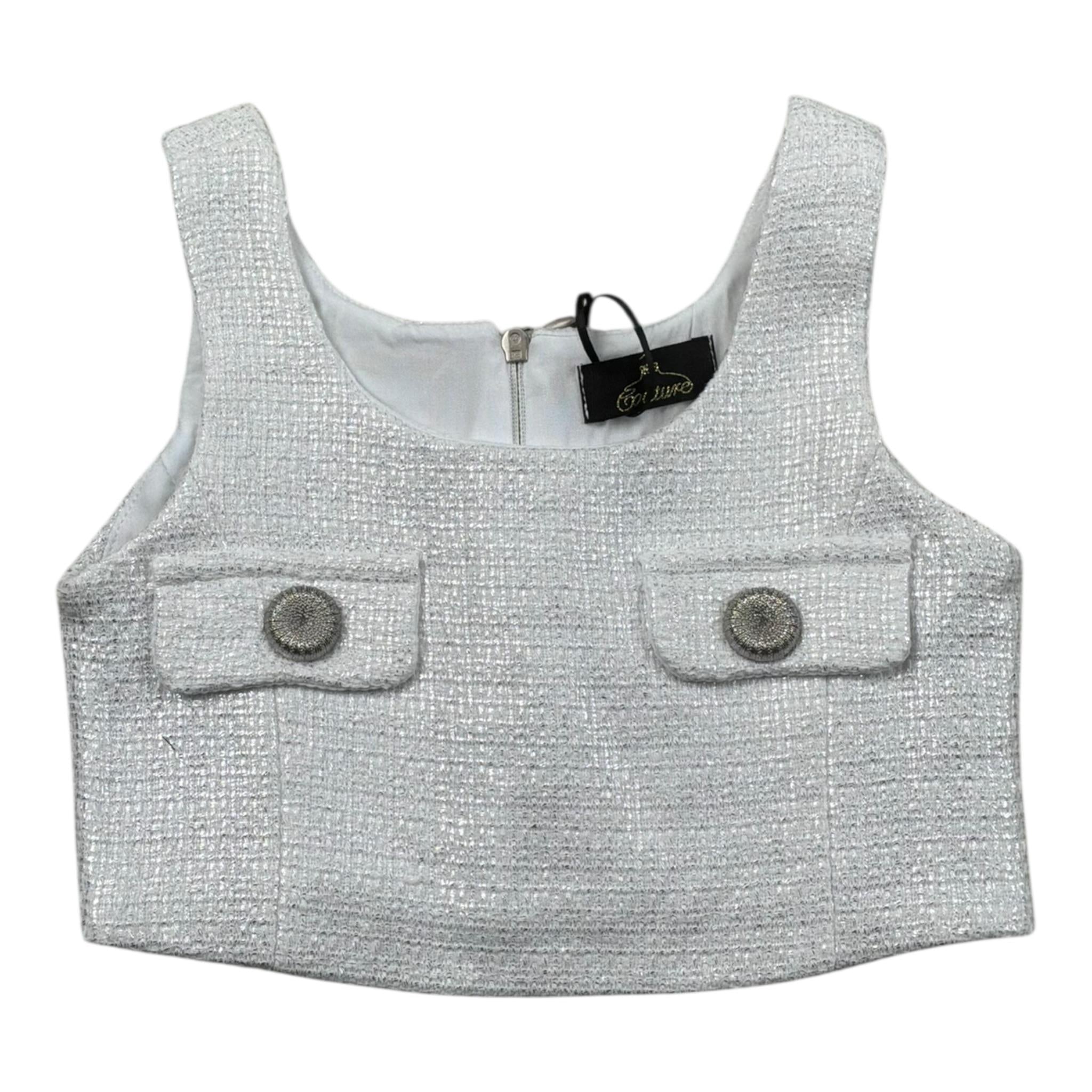 Fun & Fun Top Tinta Unita Giromanica per Bambina FNCBT01031 ARGENTO FUN & FUN 