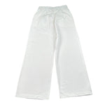 Please Pantalone Tinta Unita Modello A Palazzo per Bambina PE30171G73 BIANCO PLEASE 
