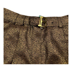 BALMAIN short tinta unita con cintura Oro per Bambina BT6C09 ORO BALMAIN 