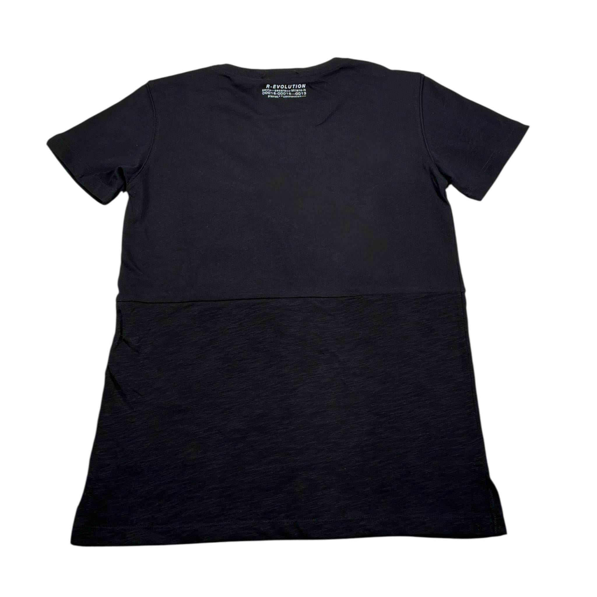 Paolo Pecora T-Shirt tinta unita con Taschino Nero per Bambino PP2260 NERO PAOLO PECORA 