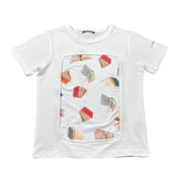 Daniele Alessandrini T-Shirt Tinta Unita con Stampa per Bambino 1236M00314 BIANCO DANIELE ALESSANDRINI 