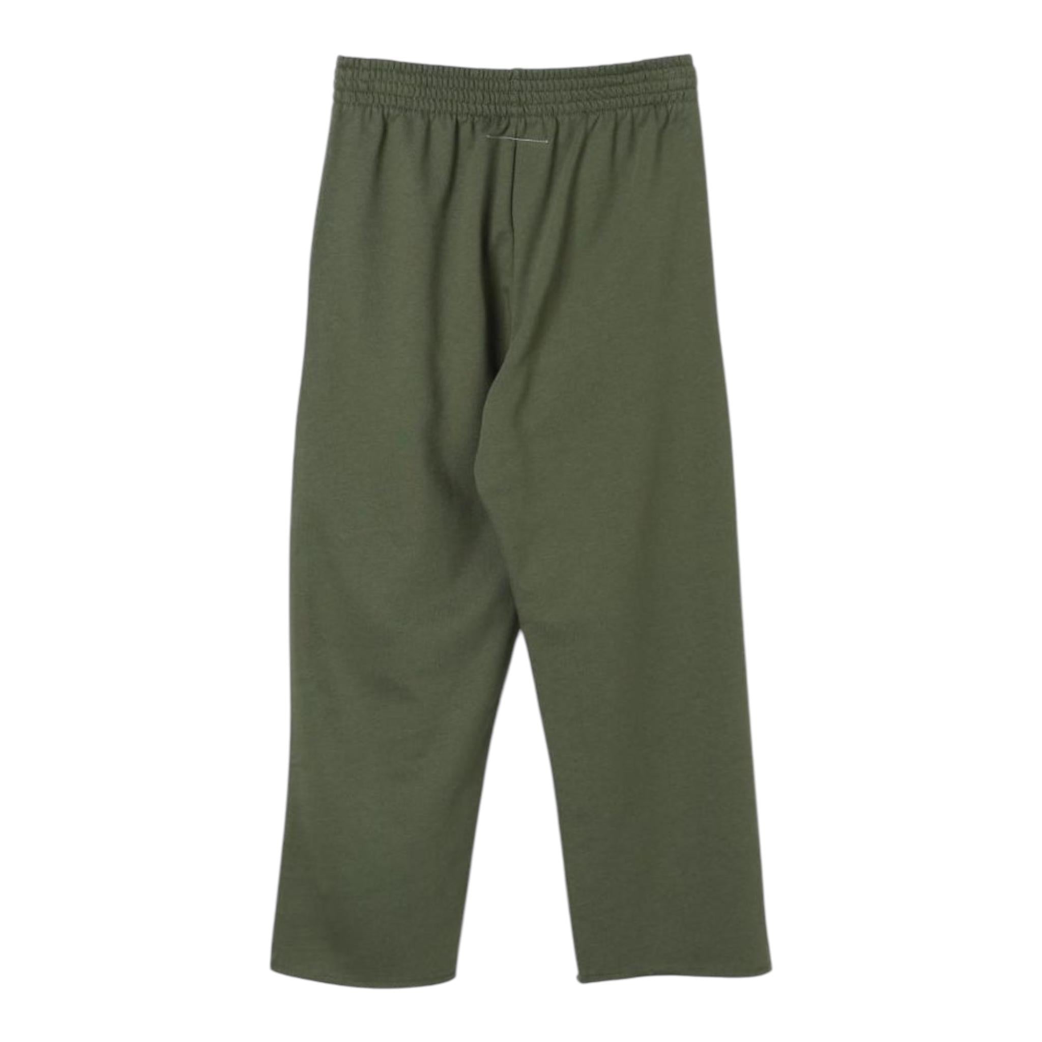 MAISON MARGIELA pantalone tinta unita con elastico in vita Verde per Bambino M60695 VERDE MAISON MARGIELA 