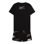 Nike Completo 2 Pezzi T-Shirt-Bermuda tinta unita Nero per Bambino 86M947 NERO NIKE 