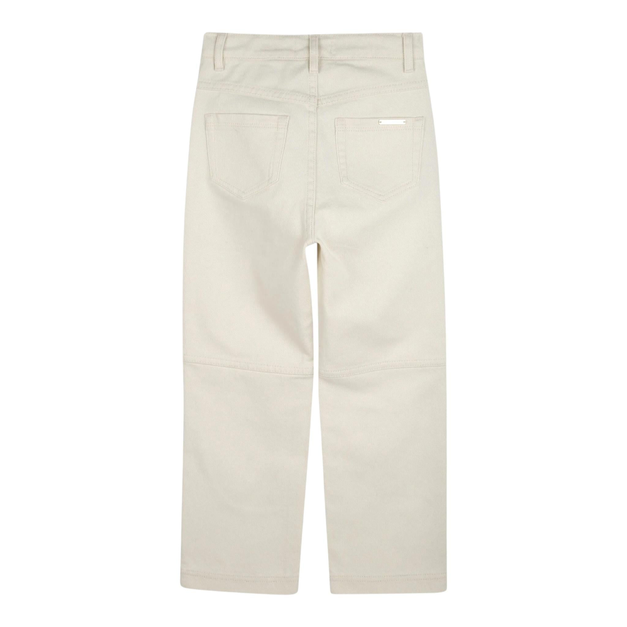 Michael Kors Jeans Tinta Unita con Brillantini per Bambina R30333 BEIGE MICHAEL KORS 