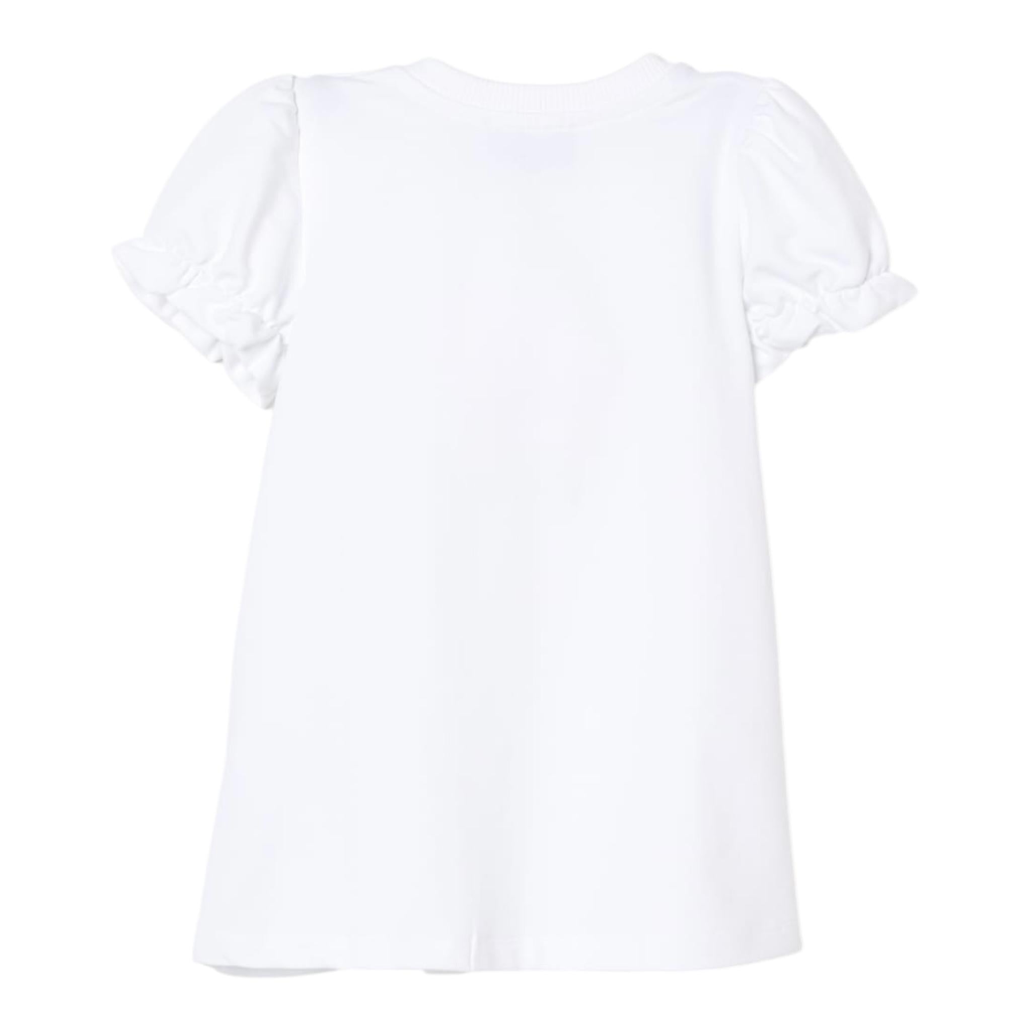 Moschino Abito Mezza Manica Tinta Unita con Stampa per Neonata MDV0CNX BIANCO MOSCHINO 