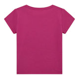 Guess T-Shirt Girocollo Tinta Unita con Stampa per Neonata K5GI08K6YW4XN MAGENTA GUESS 