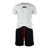 Just Cavalli Completo 2 Pezzi T-Shirt-Bermuda per Bambino JBP26040CJ BIANCO/NERO JUST CAVALLI 