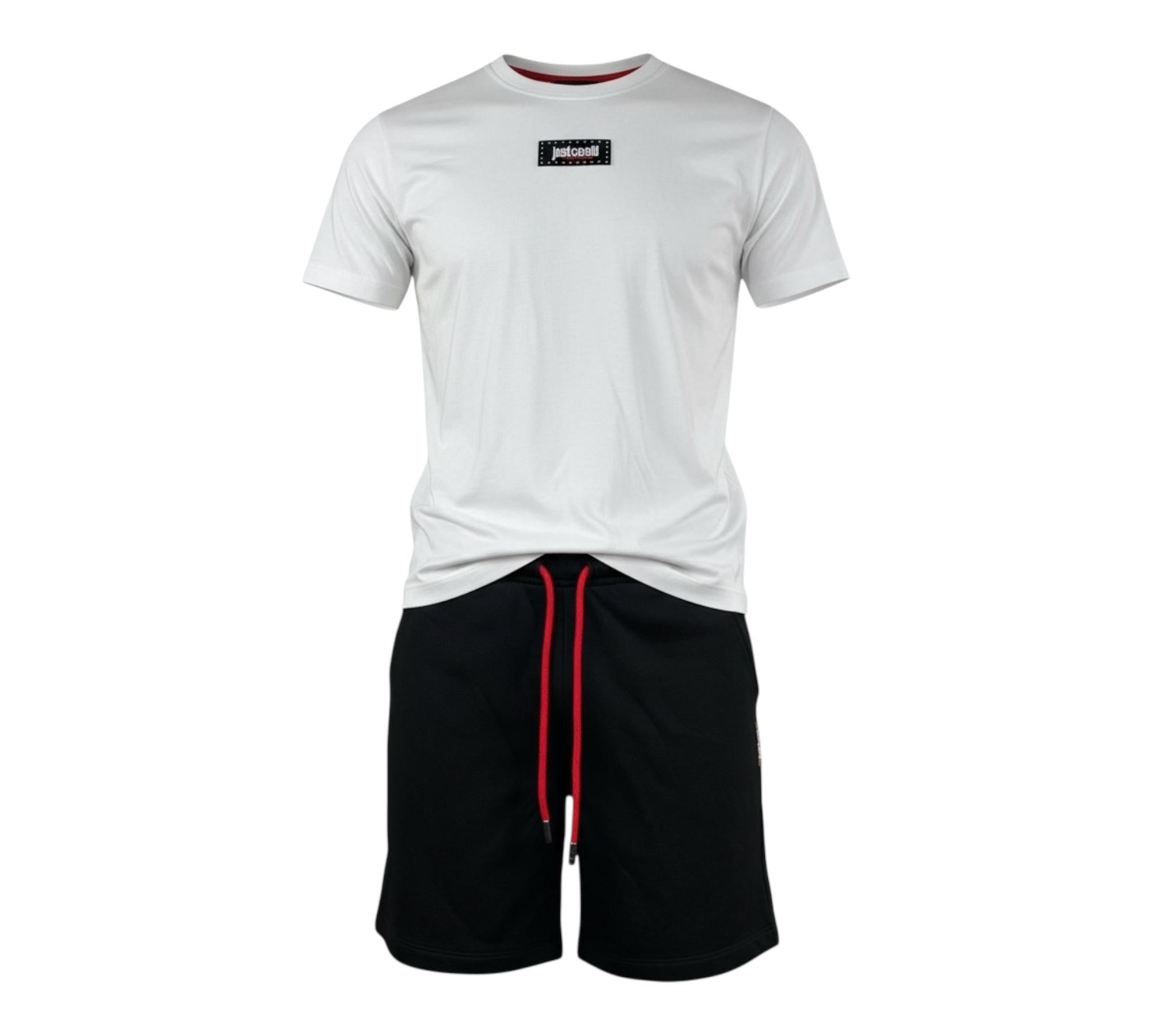 Just Cavalli Completo 2 Pezzi T-Shirt-Bermuda per Bambino JBP26040CJ BIANCO/NERO JUST CAVALLI 