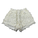 Dou Dou Short Tinta Unita con Applicazioni per Bambina DW6A99XX PANNA DOU DOU 