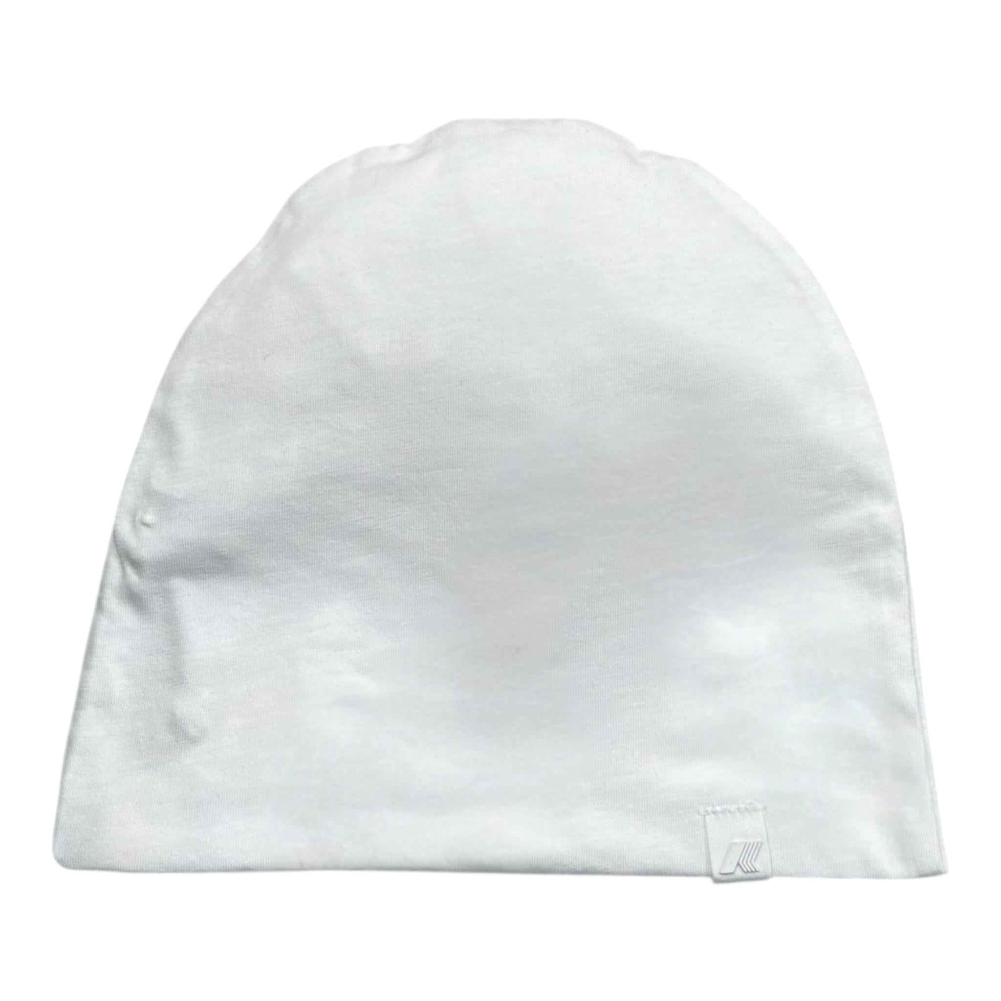K-Way Cappello Tinta Unita con Logo per Bambino K4136LWX BIANCO K-WAY 