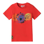 I Do T-Shirt Girocollo Tinta Unita con Stampa per Bambino 4B456 ROSSO I DO 