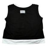 Imperial Top Giromanica Tinta Unita con Profili In Contrasto per Bambina MO15032G75 NERO IMPERIAL 