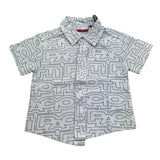 Cesare Paciotti Camicia Mezza Manica Tinta Unita con Stampe per Neonato CMP5103BX BIANCO CESARE PACIOTTI 