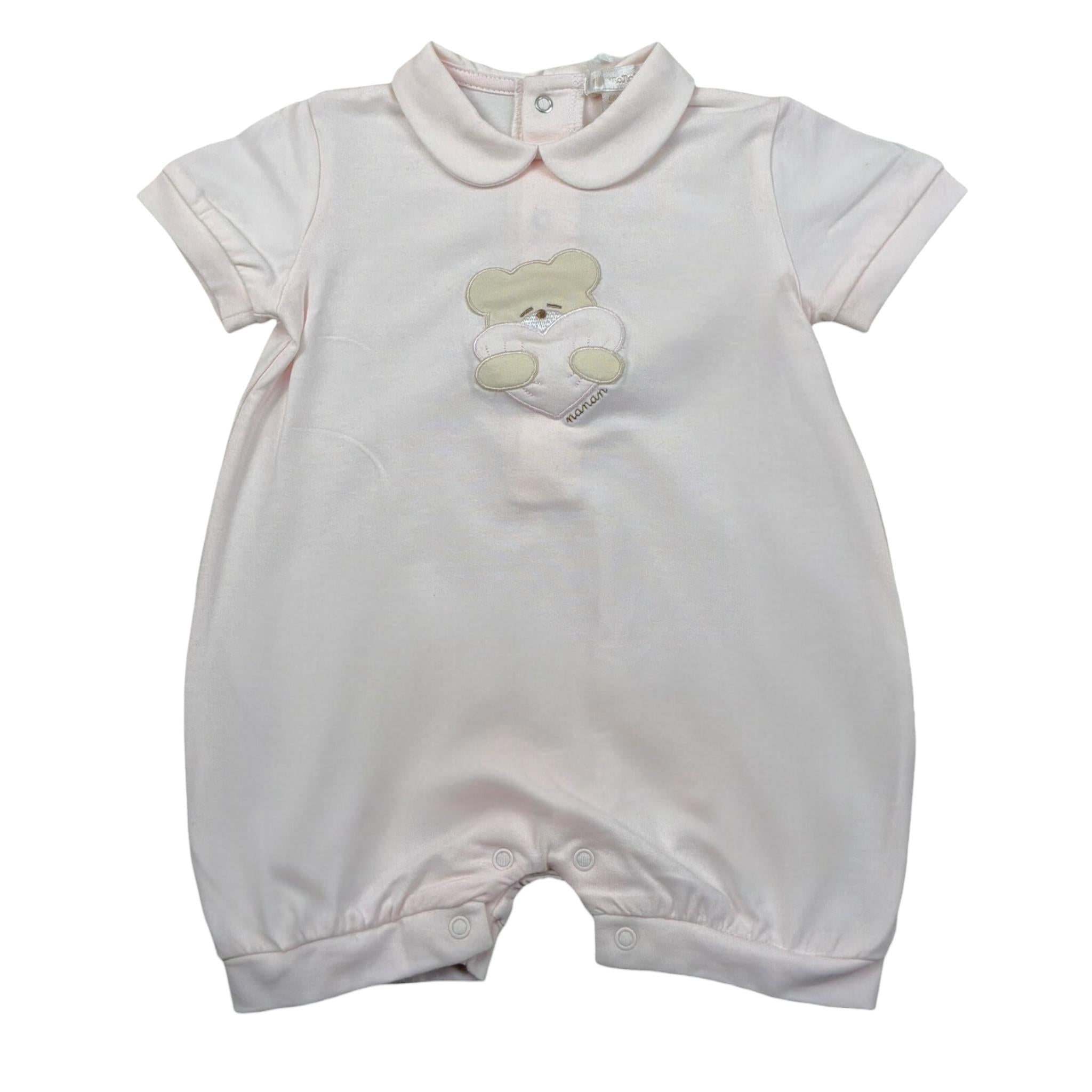 Nanan Pagliaccetto Tinta Unita con Stampa per Neonata E2000406R ROSA NANAN 