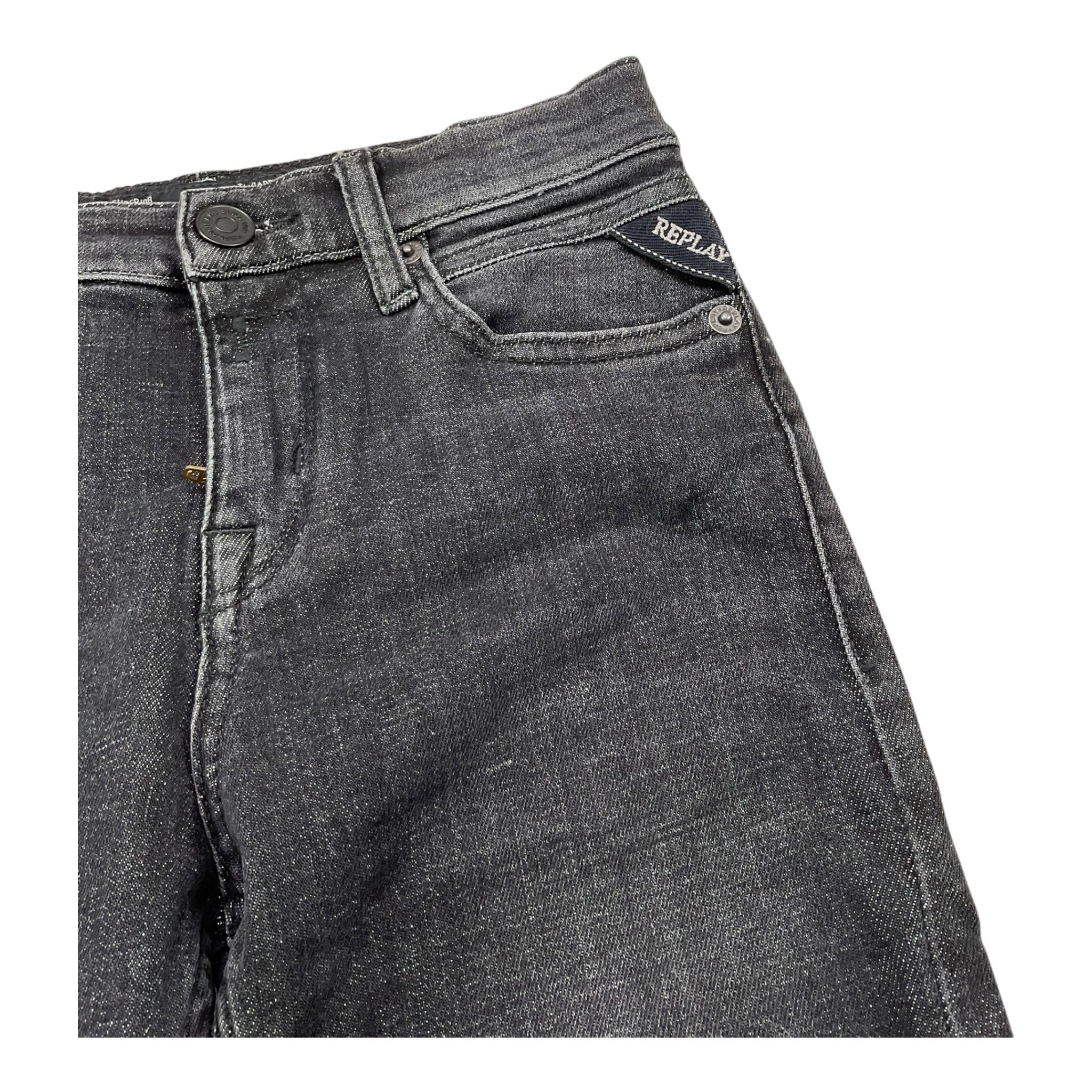 REPLAY jeans tinta unita con girovita regolabile Nero per Bambino SB9008 NERO REPLAY 
